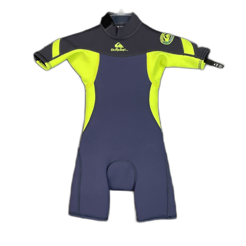 QuikSilver Syncro 2:2 Shorty Wetsuit Boys 4 Short Sleeve Back Zip Sportswear